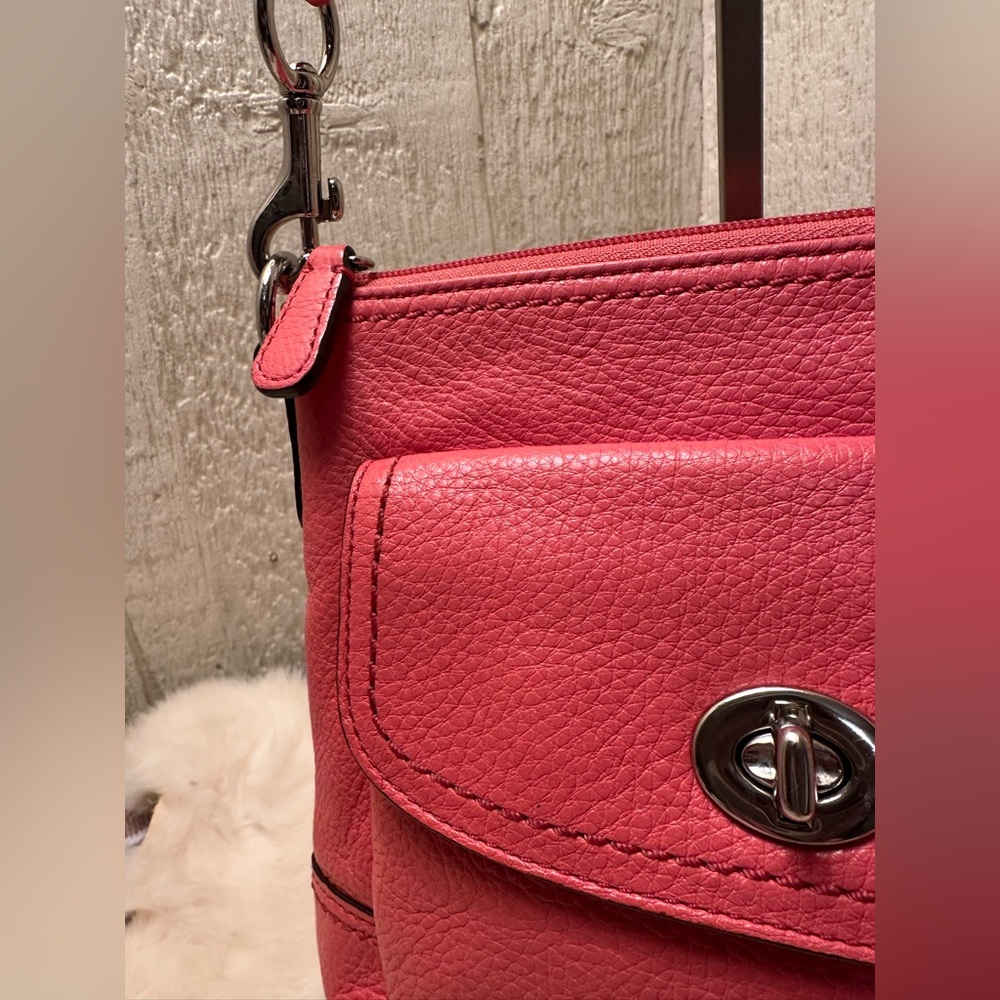 COACH Watermelon Leather Crossbody Bag - Vintage - Picture 3 of 8